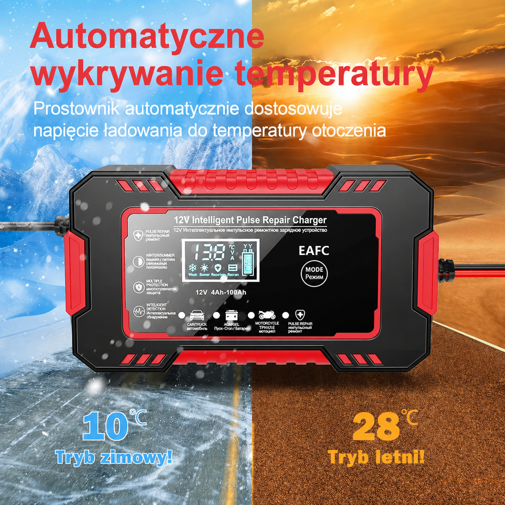 NEXAAMP Inteligentna ładowarka impulsowa 12V 6A